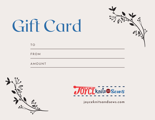 Joyce Knits And Sews LLC Gift Card