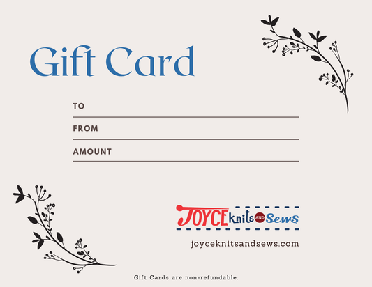 Joyce Knits And Sews LLC Gift Card